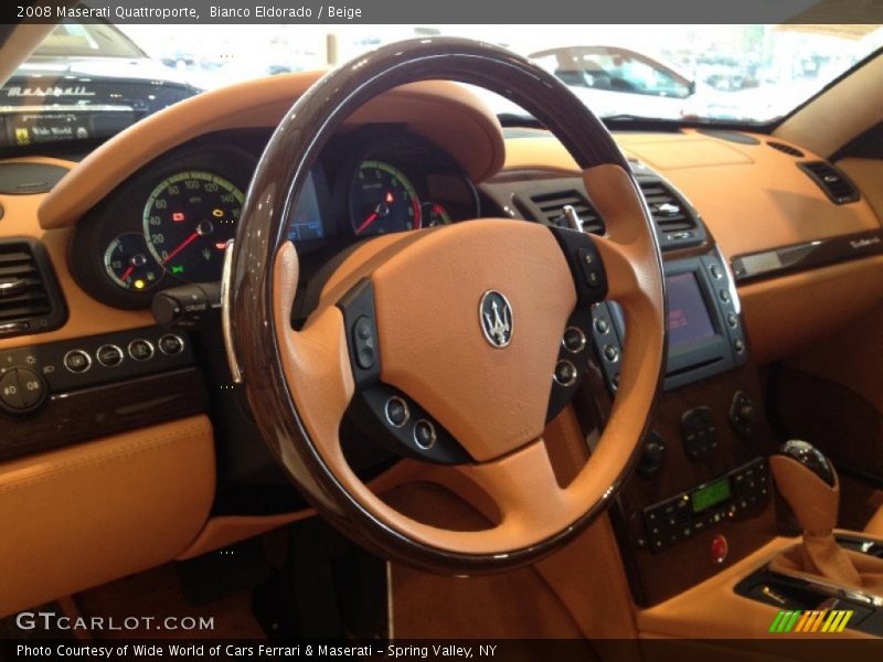 Bianco Eldorado / Beige 2008 Maserati Quattroporte