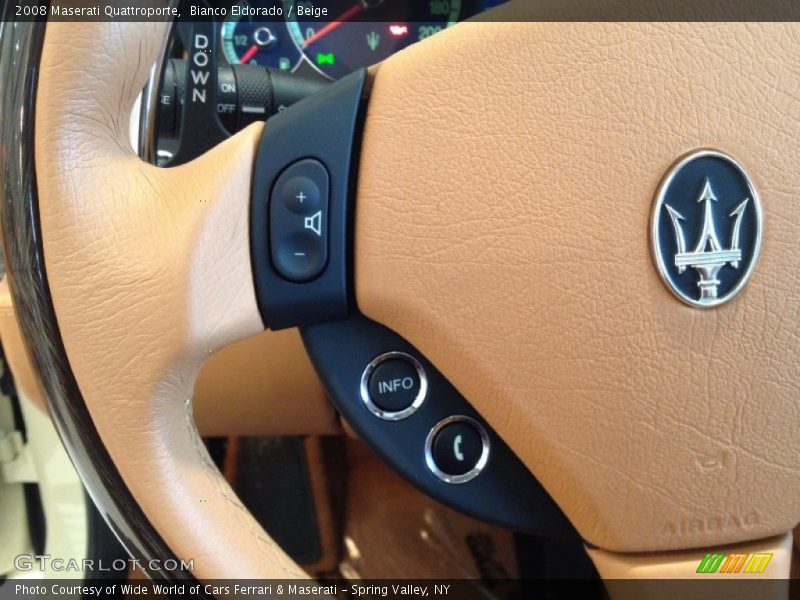 Bianco Eldorado / Beige 2008 Maserati Quattroporte