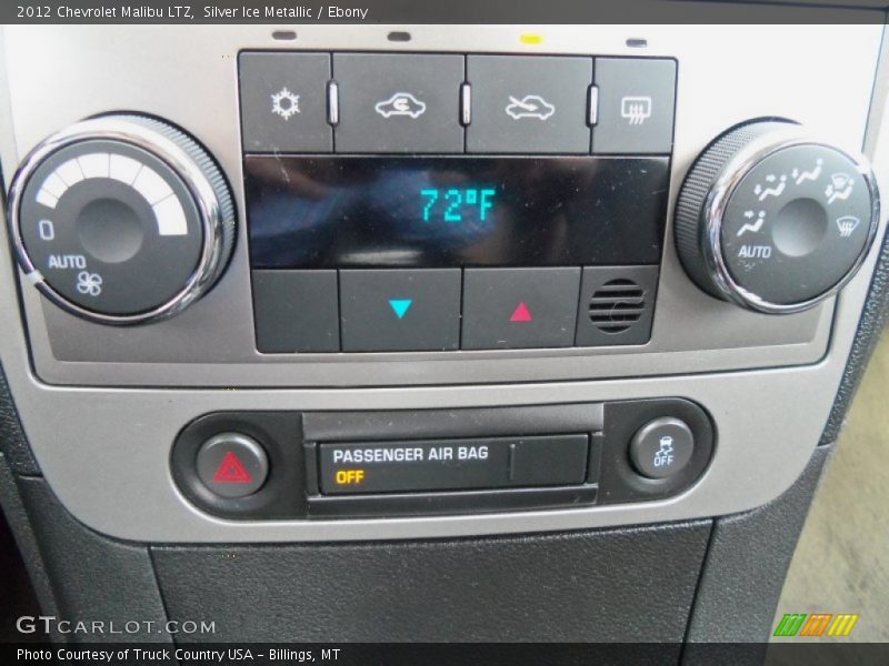 Silver Ice Metallic / Ebony 2012 Chevrolet Malibu LTZ