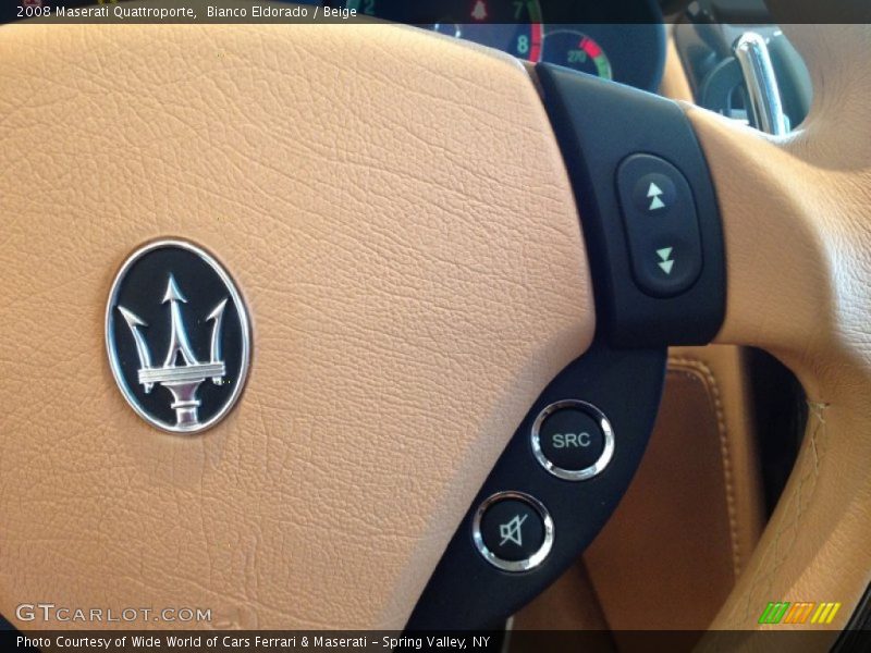 Bianco Eldorado / Beige 2008 Maserati Quattroporte