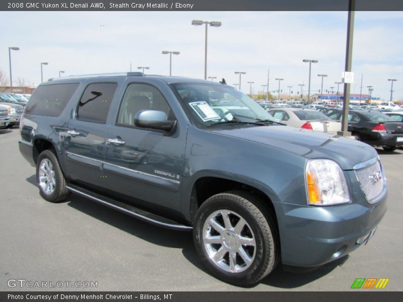 Stealth Gray Metallic / Ebony 2008 GMC Yukon XL Denali AWD