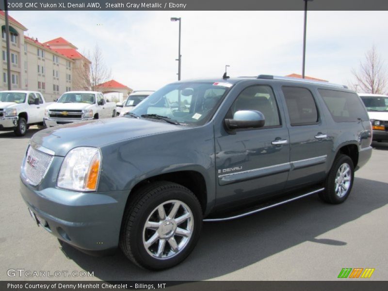 Stealth Gray Metallic / Ebony 2008 GMC Yukon XL Denali AWD