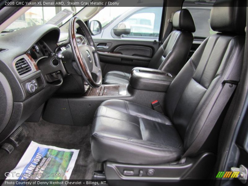 Stealth Gray Metallic / Ebony 2008 GMC Yukon XL Denali AWD