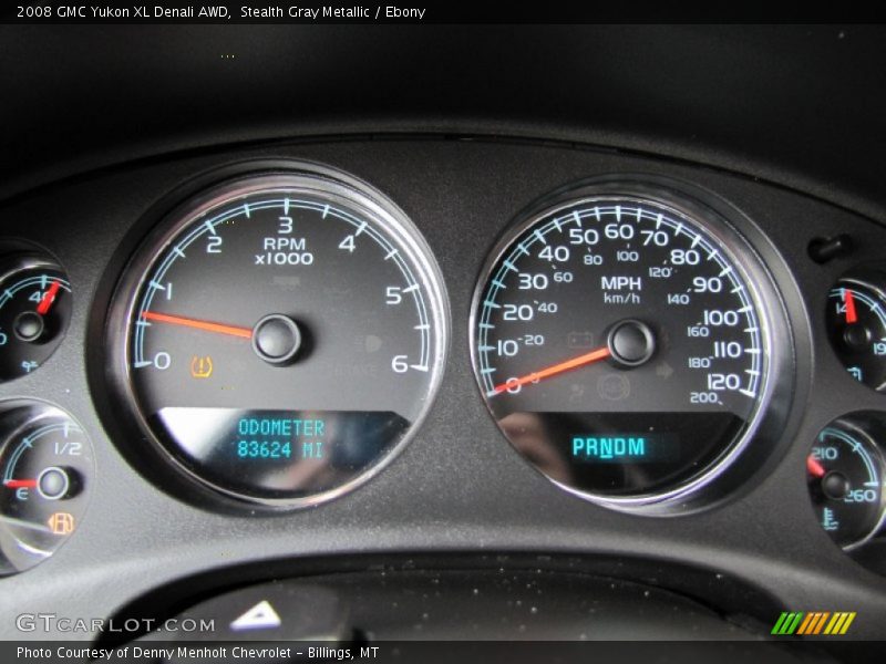Stealth Gray Metallic / Ebony 2008 GMC Yukon XL Denali AWD
