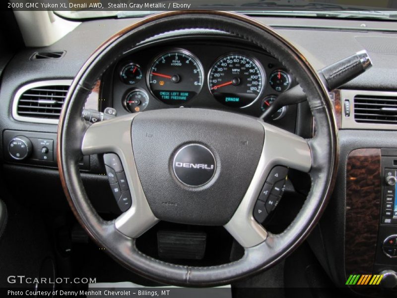 Stealth Gray Metallic / Ebony 2008 GMC Yukon XL Denali AWD