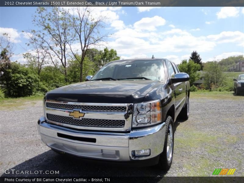 Black / Light Titanium/Dark Titanium 2012 Chevrolet Silverado 1500 LT Extended Cab