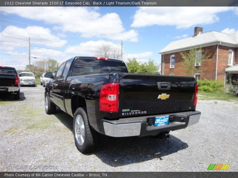 Black / Light Titanium/Dark Titanium 2012 Chevrolet Silverado 1500 LT Extended Cab