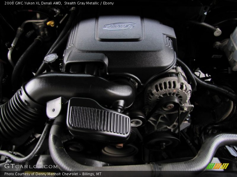 Stealth Gray Metallic / Ebony 2008 GMC Yukon XL Denali AWD