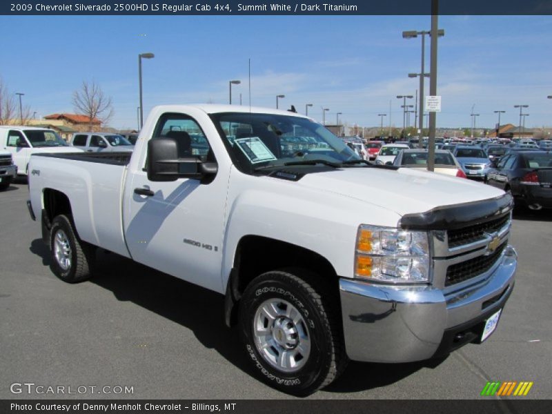 Summit White / Dark Titanium 2009 Chevrolet Silverado 2500HD LS Regular Cab 4x4