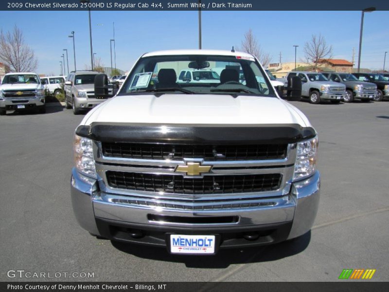 Summit White / Dark Titanium 2009 Chevrolet Silverado 2500HD LS Regular Cab 4x4