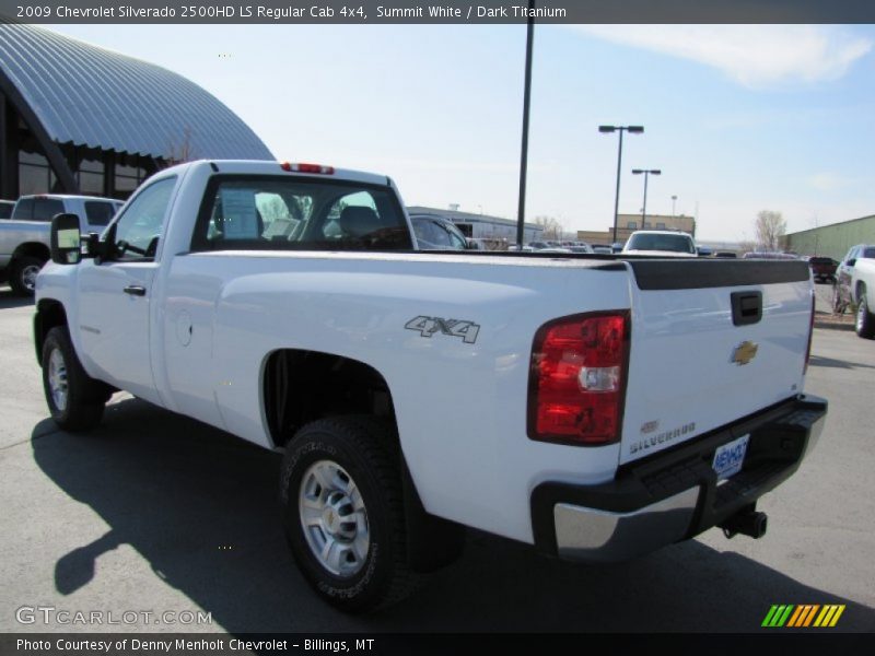 Summit White / Dark Titanium 2009 Chevrolet Silverado 2500HD LS Regular Cab 4x4