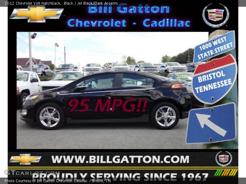Black / Jet Black/Dark Accents 2012 Chevrolet Volt Hatchback
