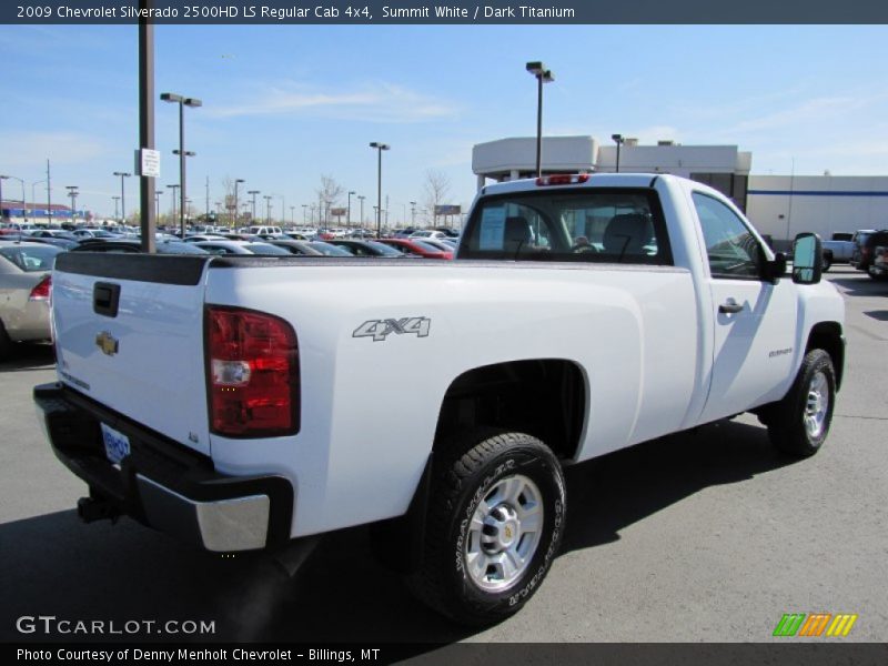 Summit White / Dark Titanium 2009 Chevrolet Silverado 2500HD LS Regular Cab 4x4