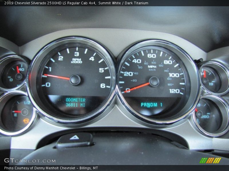 Summit White / Dark Titanium 2009 Chevrolet Silverado 2500HD LS Regular Cab 4x4