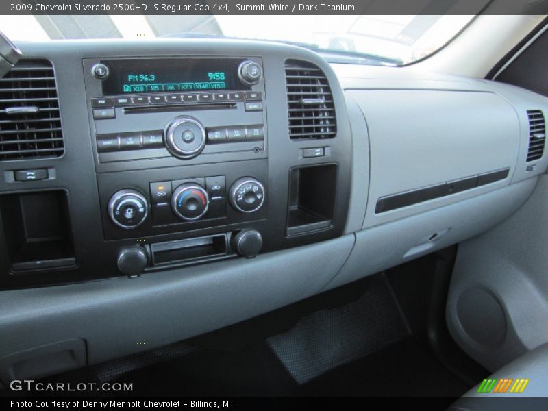 Summit White / Dark Titanium 2009 Chevrolet Silverado 2500HD LS Regular Cab 4x4