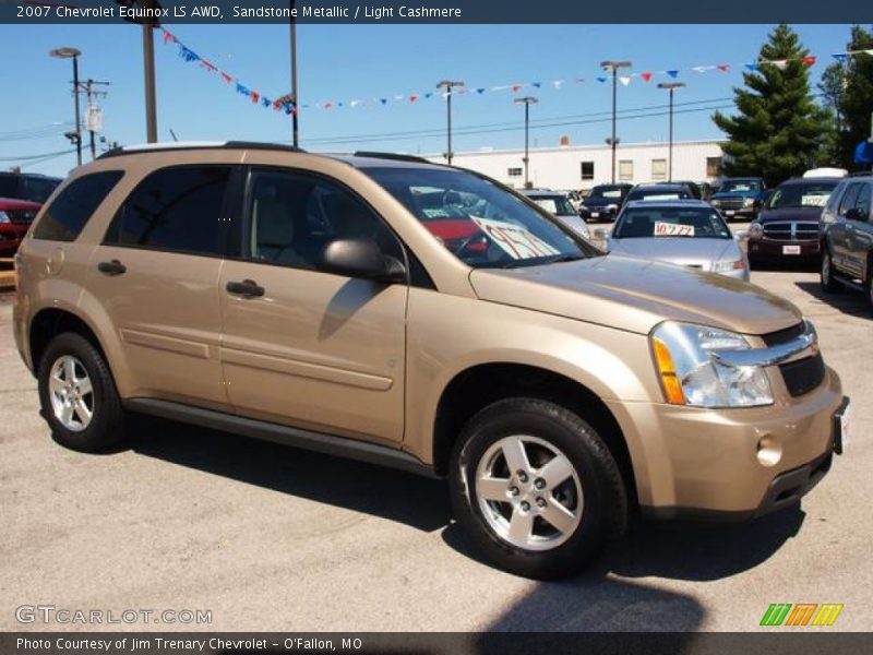 Sandstone Metallic / Light Cashmere 2007 Chevrolet Equinox LS AWD