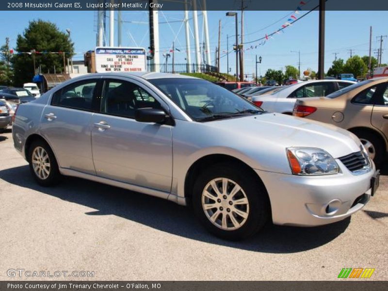 Liquid Silver Metallic / Gray 2008 Mitsubishi Galant ES