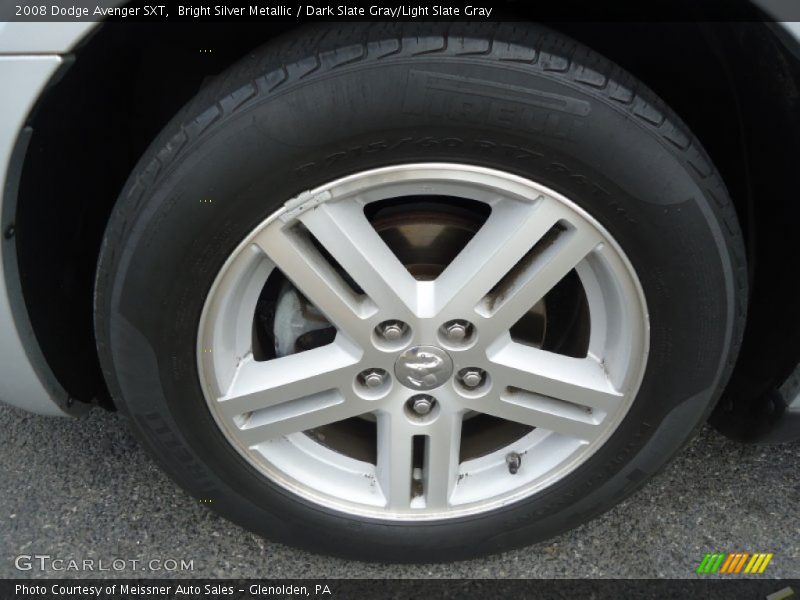Bright Silver Metallic / Dark Slate Gray/Light Slate Gray 2008 Dodge Avenger SXT