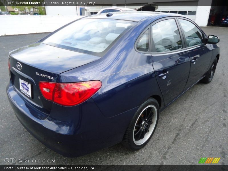 Regatta Blue / Gray 2007 Hyundai Elantra GLS Sedan