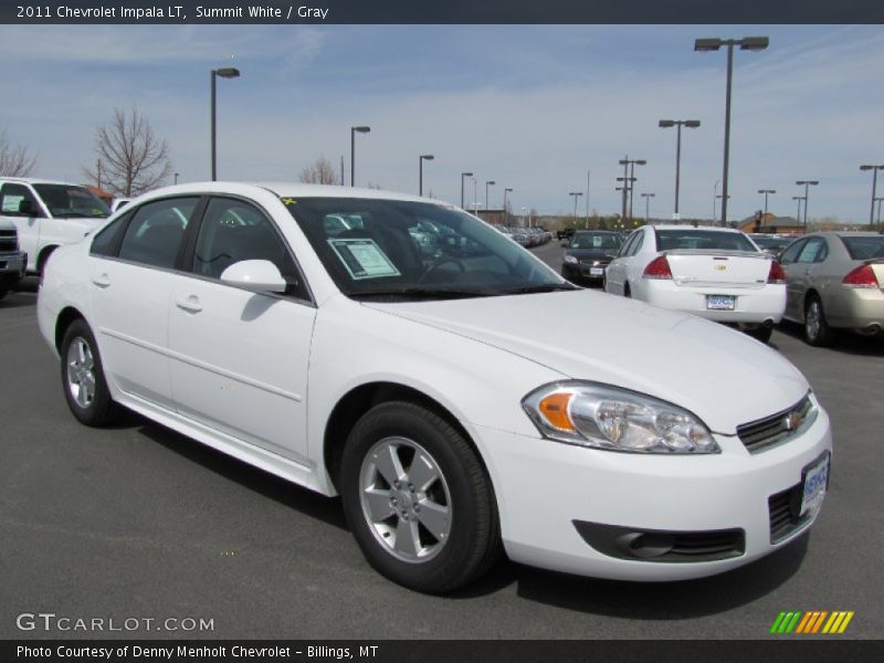 Summit White / Gray 2011 Chevrolet Impala LT
