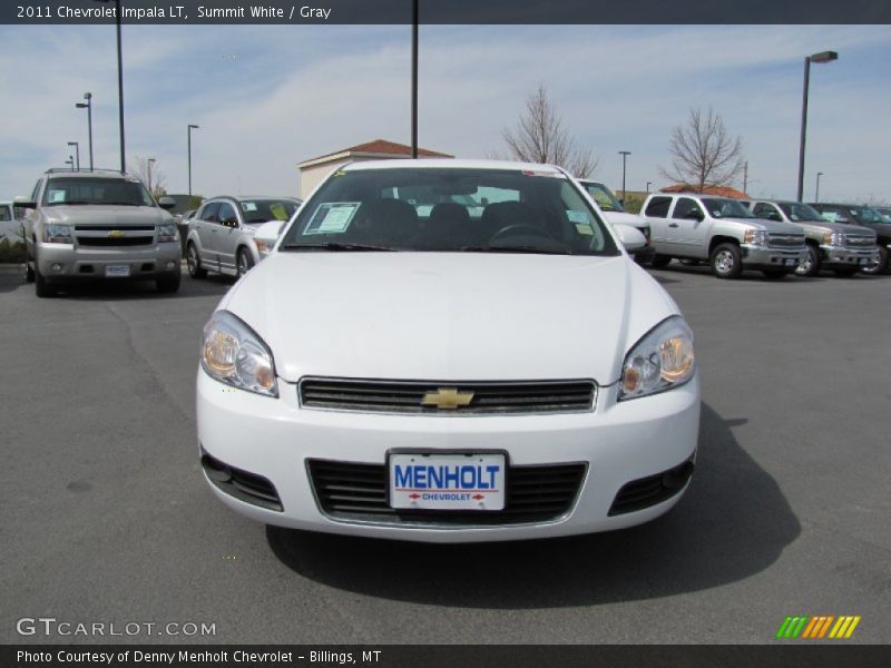 Summit White / Gray 2011 Chevrolet Impala LT