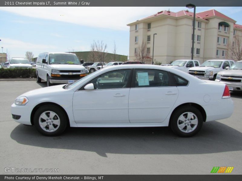 Summit White / Gray 2011 Chevrolet Impala LT