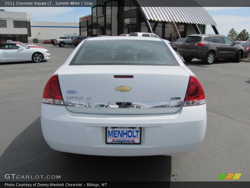 Summit White / Gray 2011 Chevrolet Impala LT