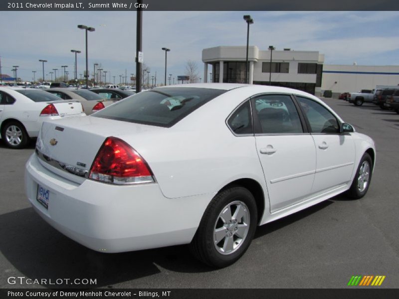 Summit White / Gray 2011 Chevrolet Impala LT
