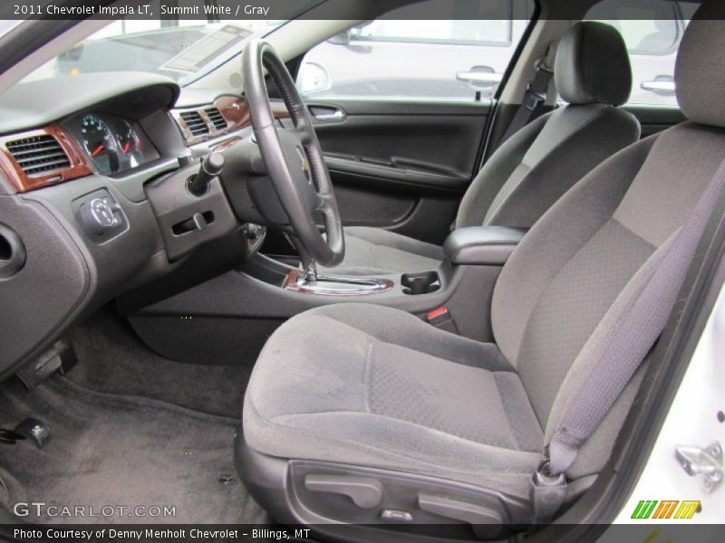 Summit White / Gray 2011 Chevrolet Impala LT