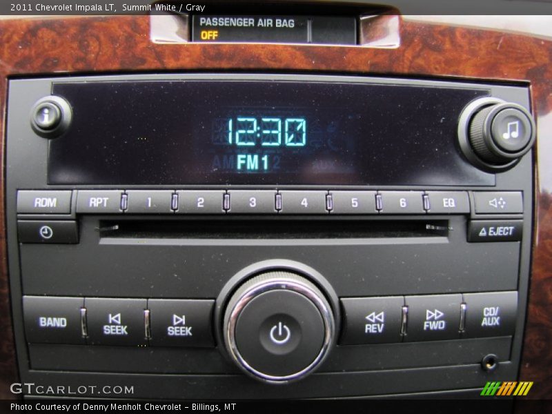 Summit White / Gray 2011 Chevrolet Impala LT