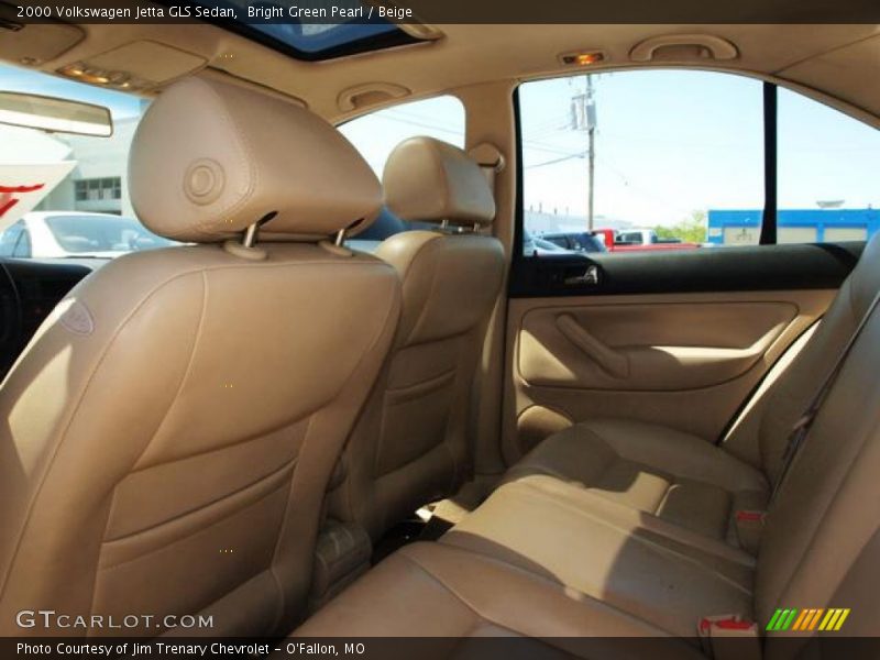 Bright Green Pearl / Beige 2000 Volkswagen Jetta GLS Sedan