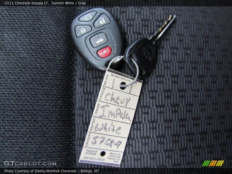 Summit White / Gray 2011 Chevrolet Impala LT