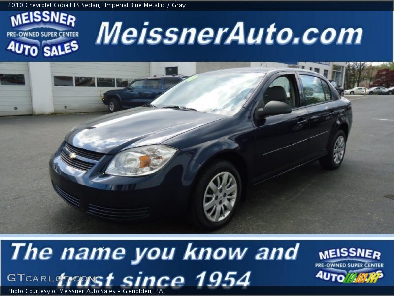 Imperial Blue Metallic / Gray 2010 Chevrolet Cobalt LS Sedan