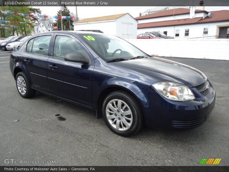 Imperial Blue Metallic / Gray 2010 Chevrolet Cobalt LS Sedan