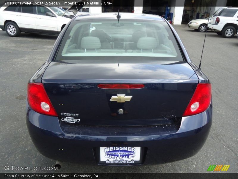 Imperial Blue Metallic / Gray 2010 Chevrolet Cobalt LS Sedan