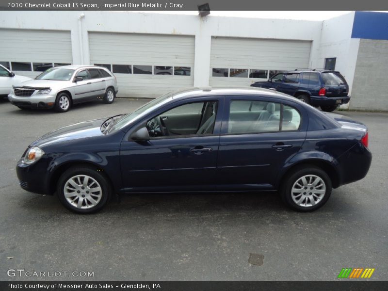 Imperial Blue Metallic / Gray 2010 Chevrolet Cobalt LS Sedan