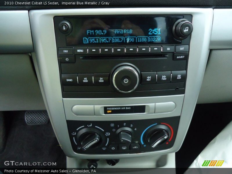 Imperial Blue Metallic / Gray 2010 Chevrolet Cobalt LS Sedan