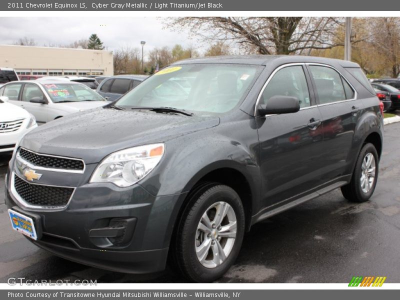 Cyber Gray Metallic / Light Titanium/Jet Black 2011 Chevrolet Equinox LS