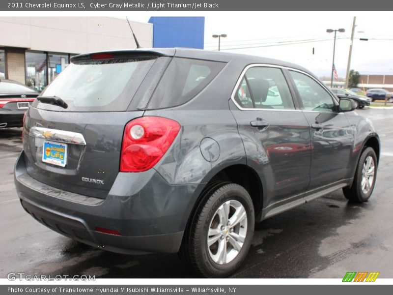 Cyber Gray Metallic / Light Titanium/Jet Black 2011 Chevrolet Equinox LS