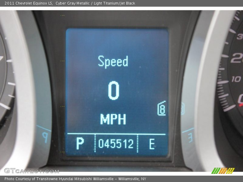 Cyber Gray Metallic / Light Titanium/Jet Black 2011 Chevrolet Equinox LS