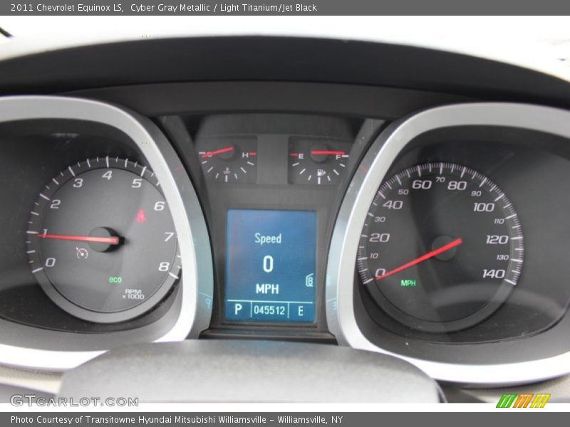 Cyber Gray Metallic / Light Titanium/Jet Black 2011 Chevrolet Equinox LS