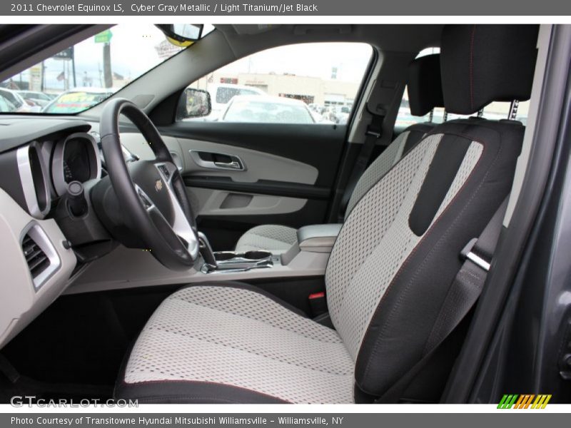 Cyber Gray Metallic / Light Titanium/Jet Black 2011 Chevrolet Equinox LS