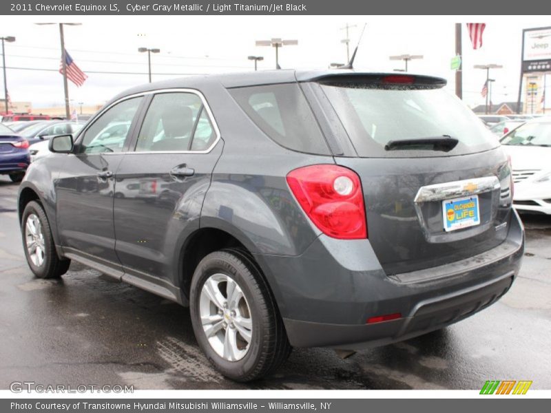 Cyber Gray Metallic / Light Titanium/Jet Black 2011 Chevrolet Equinox LS