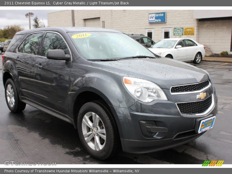 Cyber Gray Metallic / Light Titanium/Jet Black 2011 Chevrolet Equinox LS