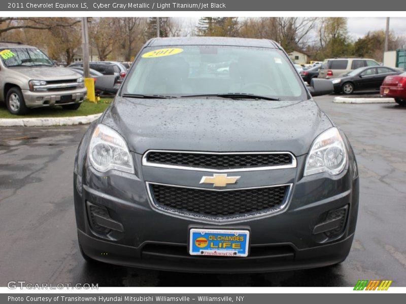 Cyber Gray Metallic / Light Titanium/Jet Black 2011 Chevrolet Equinox LS