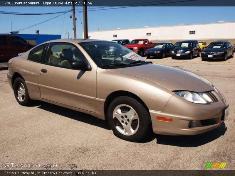 Light Taupe Metallic / Taupe 2003 Pontiac Sunfire