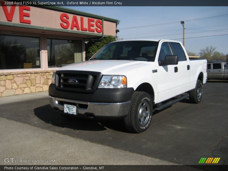 Oxford White / Medium Flint Grey 2008 Ford F150 XL SuperCrew 4x4