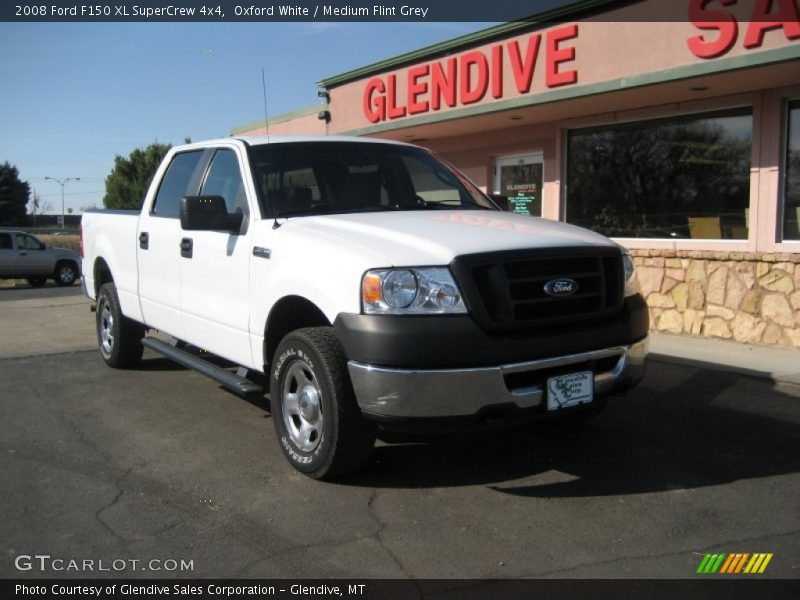 Oxford White / Medium Flint Grey 2008 Ford F150 XL SuperCrew 4x4