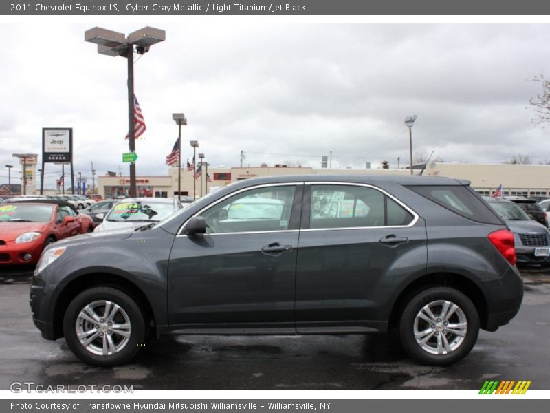 Cyber Gray Metallic / Light Titanium/Jet Black 2011 Chevrolet Equinox LS