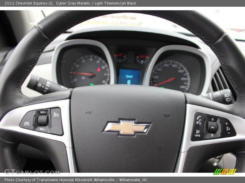 Cyber Gray Metallic / Light Titanium/Jet Black 2011 Chevrolet Equinox LS